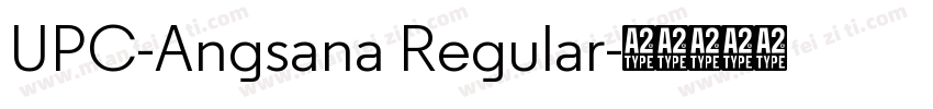 UPC-Angsana Regular字体转换